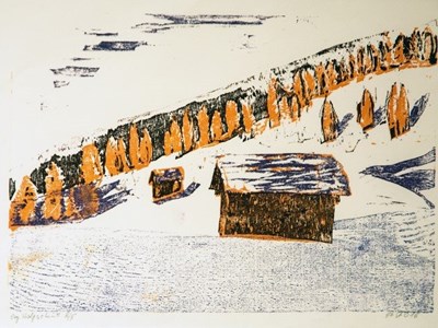 Landschaften - Farbholzschnitte