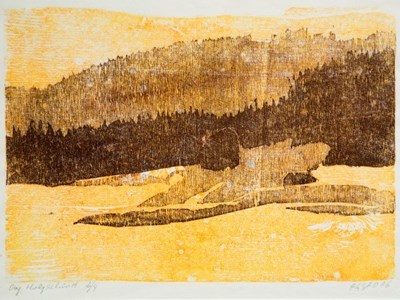 Landschaften - Farbholzschnitte