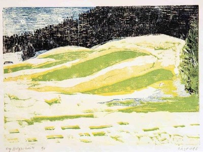 Landschaften - Farbholzschnitte